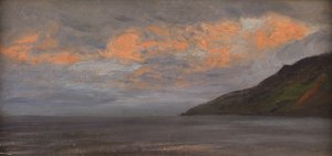 Zonsondergang aan de kust door Henry Moore