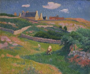 Bretons landschap door Henry Moret
