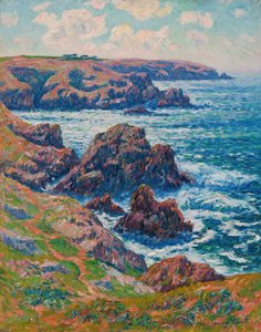 La terre de Cléden, Point de Raz, Finistère, 1911 door Henry Moret