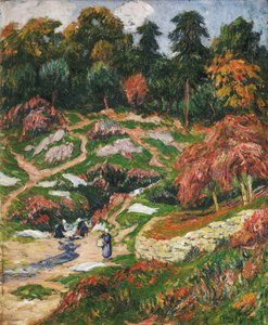 De wasserij in Doelan, Finistère door Henry Moret