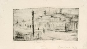 Het station in Randers door Henry Nielsen