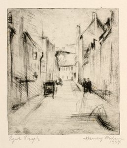 Straat in Allinge door Henry Nielsen