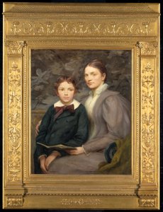 Mevrouw William T. Evans en Haar Zoon door Henry Oliver Walker