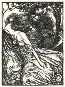 Matthew Arnold gedicht: Empedocles op Etna (gravure) door Henry Ospovat