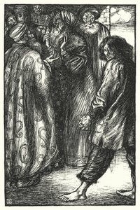 Matthew Arnold gedicht: De zieke koning in Bokhara (gravure) door Henry Ospovat