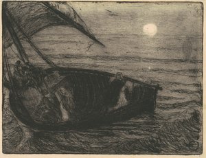 Christus Wandelt op het Water door Henry Ossawa Tanner