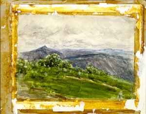 Berglandschap, Highlands, Noord-Carolina door Henry Ossawa Tanner
