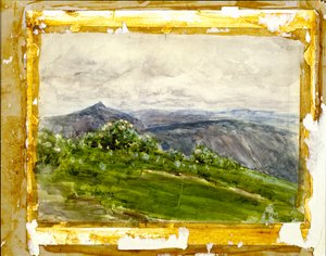 Berglandschap, Highlands, North Carolina door Henry Ossawa Tanner