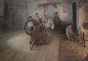Spinnen bij vuurlicht - De jeugd van George Washington Gray door Henry Ossawa Tanner