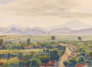 Uitzicht op Cuernavaca, eind 19e-begin 20e eeuw