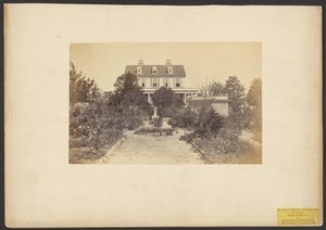 Herenhuis van John E. Seabrook, vanuit de tuin. Edisto eiland, Zuid-Carolina door Henry P. Moore