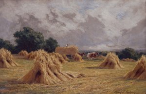 Een Korenveld bij Harlow, Essex door Henry Parker