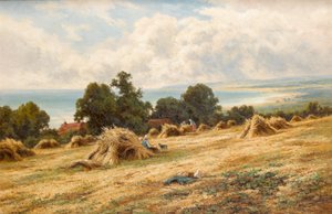 Oogsttijd aan de kust van Sussex nabij Worthing