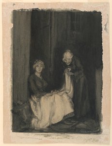 Wit mijn vlas, rood mijn ring, goud het hart van mijn verloofde door Henry Patrick Raleigh