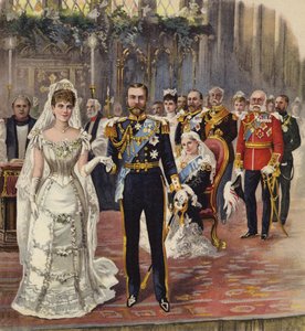 Het huwelijk van de hertog van Cornwall en York met prinses Mary, Chapel Royal, St James