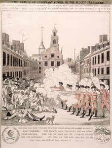 Het Bloedbad van Boston, 5 maart 1770 door Henry Pelham