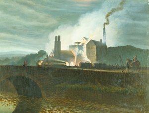 Landschap bij Maanlicht, mogelijk van de Nantyglo IJzerwerken, Monmouthshire