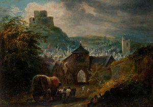 Glastonbury, Somerset door Henry Perlee Parker