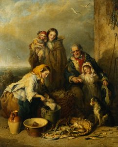De Familie van de Visser, 1861 door Henry Perlee Parker
