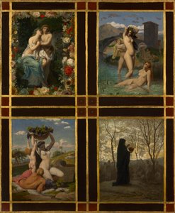 De vier seizoenen, 1850 door Henry Picou