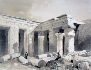 Medinet Abou, Thebe, Egypte, 19e eeuw door Henry Pilleau
