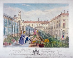 Terras van de Bedford Conservatories op de Covent Garden Markt, Westminster, Londen
