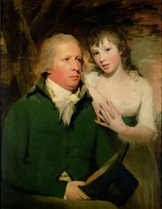 Sir Alexander Don met zijn dochter Elizabeth door Henry Raeburn