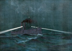 De handhaving van de neutraliteitswetten met Spanje, de kruiser Montgomery en de kanonneerboot Annapolis patrouilleren in Cubaanse wateren op zoek naar een filibusterende schoener