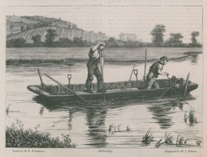 Ballast op de rivier de Theems