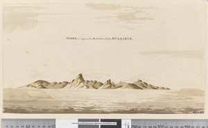 Pagina 25aa Eimeo zoals het verschijnt vanuit Matavai Bay, Otahiete, 1768-75