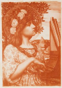 Sint Cecilia door Henry Ryland