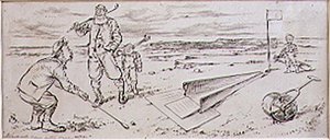 De begeleide golfer, illustratie uit 