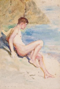 De badende, 1910 door Henry Scott Tuke