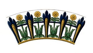 Detail van een geëmailleerde schaal, begin 17e eeuw, 1843 door Henry Shaw
