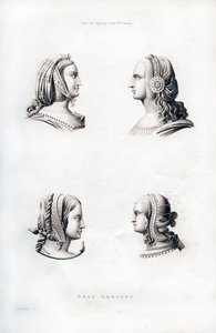 Hoofdtooien, begin 16e eeuw, 1843