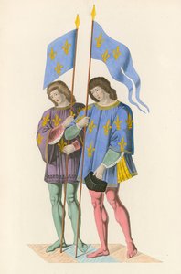 Herauten die de dood van Karel VI aan zijn zoon aankondigen, c.1500