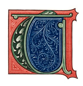 Initiaal letter T, 1843