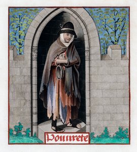 Armoede, ca. 1480, 1843 door Henry Shaw
