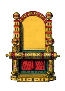 Troon van de staat, 9e eeuw, 1843 door Henry Shaw