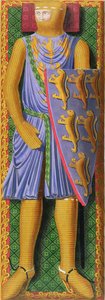 William Longespee, 1e Graaf van Salisbury (gest. 1226) naar een mid-13e eeuws manuscript in de Cambridge University Library door Henry Shaw