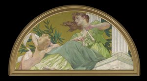 Muse van muziek, 1893 door Henry Siddons Mowbray