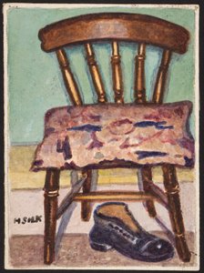 Keukenstoel en laars, ca. 1930