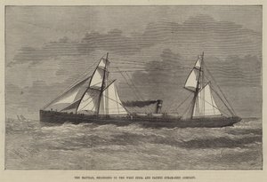 De Haytiaan, behorend tot de West India and Pacific Steam-Ship Company door Henry Spernon Tozer