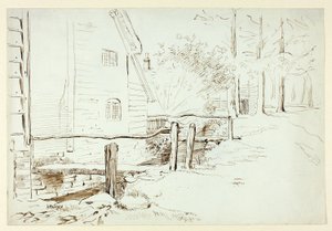 Landschap met brug