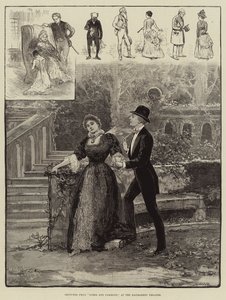 Schetsen van Lords en Commons, in het Haymarket Theatre door Henry Stephen Ludlow