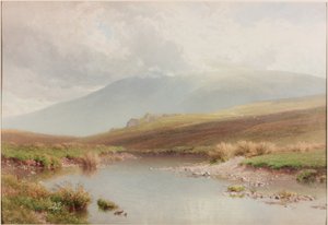 Bergachtig landschap, eind 19e eeuw