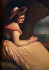 Lady Hamilton als Ariadne, 18e eeuw door Henry T Greenhead