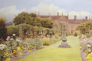 Het graspad, Helmingham Hall, 1892 door Henry Terry