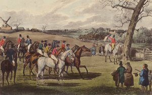 Een Steeple-Chase door Henry Thomas (after) Alken