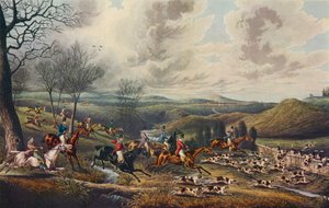 Jacht op de ree: Volle jacht, ca. 1800, 1922 door Henry Thomas Alken